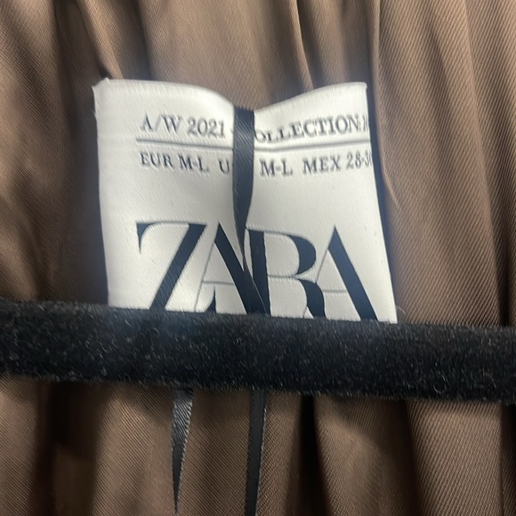 Zara Limited Edition Balloon Collar Long Coat - Sz M/L NWT - Picture 11 of 15